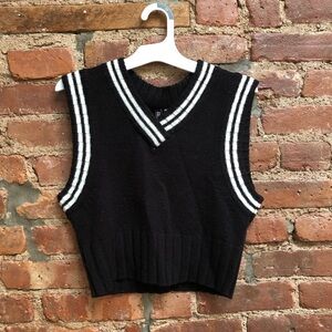 Cropped Sweater Vest